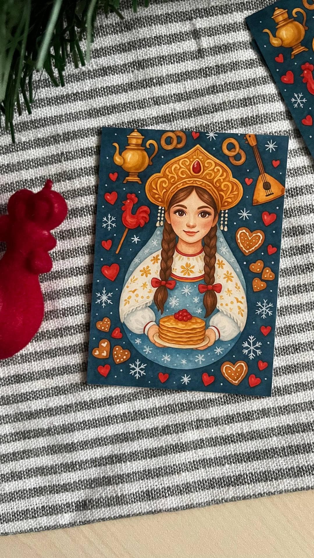 Открытка «Матрешка»