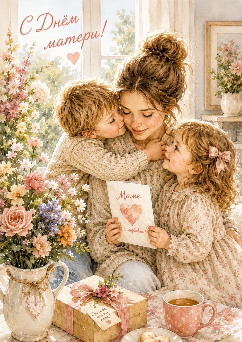 Открытка «День матери»  2