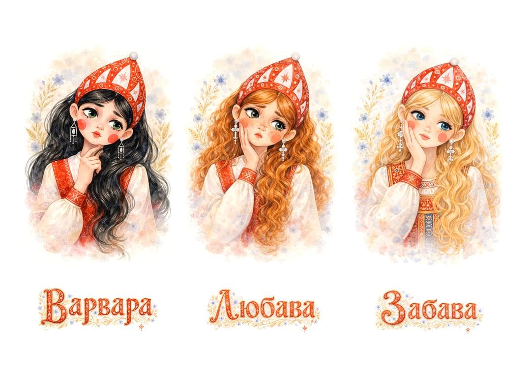 "Царевны" на матрешку