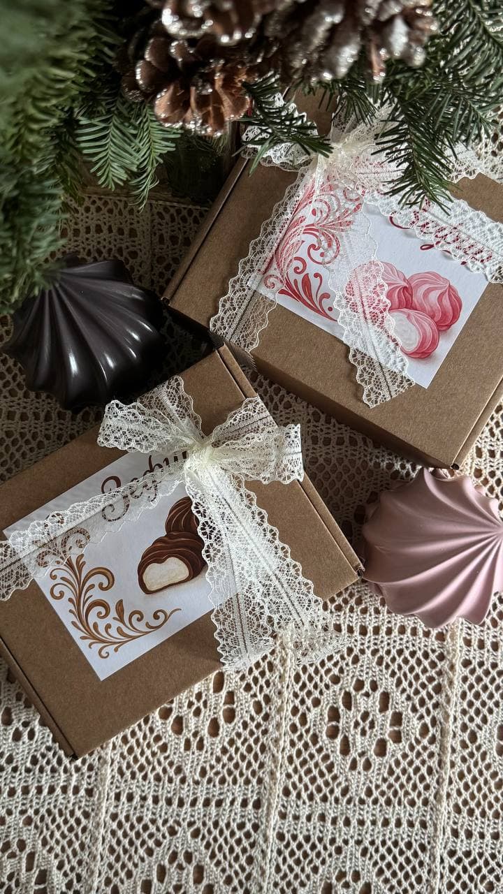 Наклейки на коробку «Зефир»