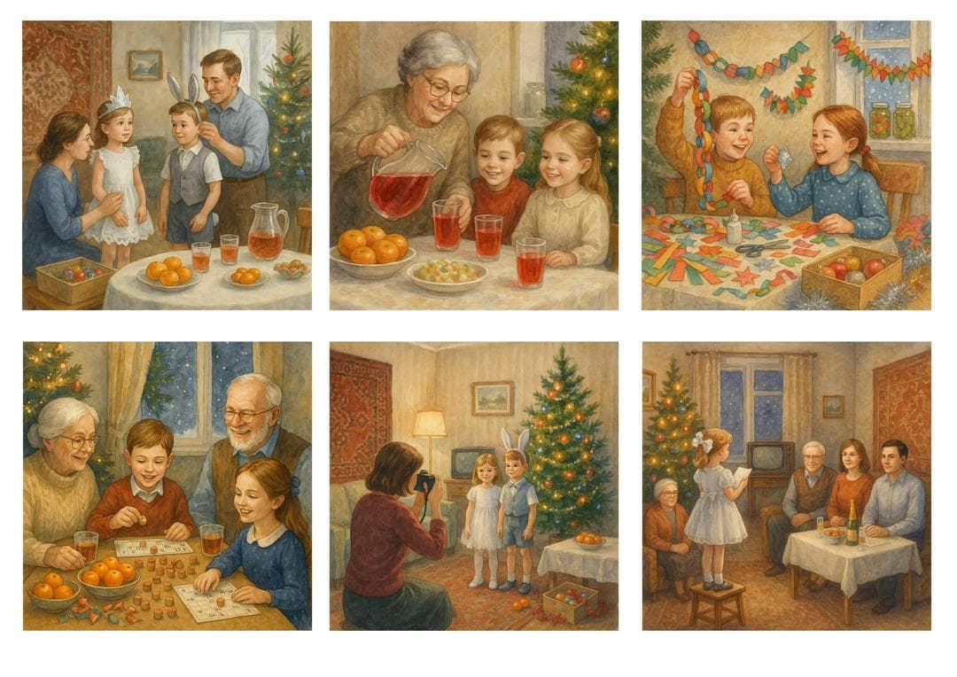 Сюжеты для подносов СССР (1 вариант)