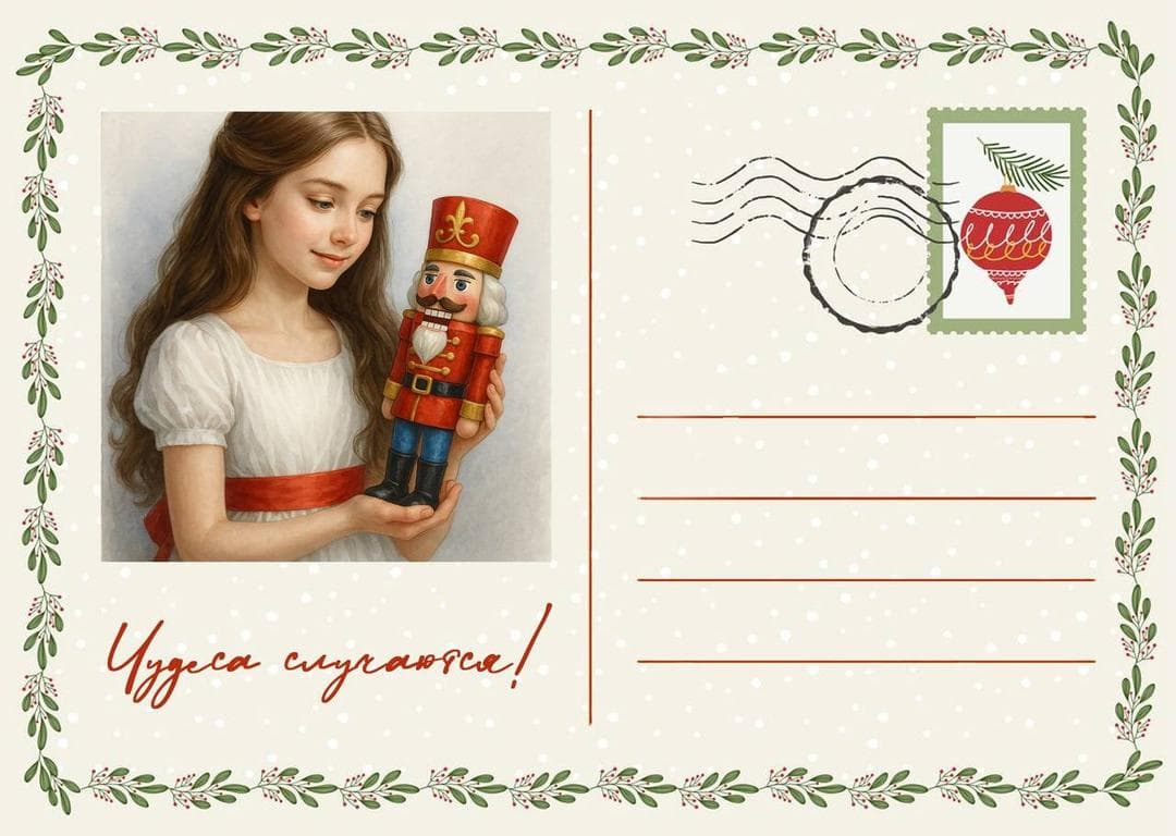 Почтовая карточка «Щелкунчик»