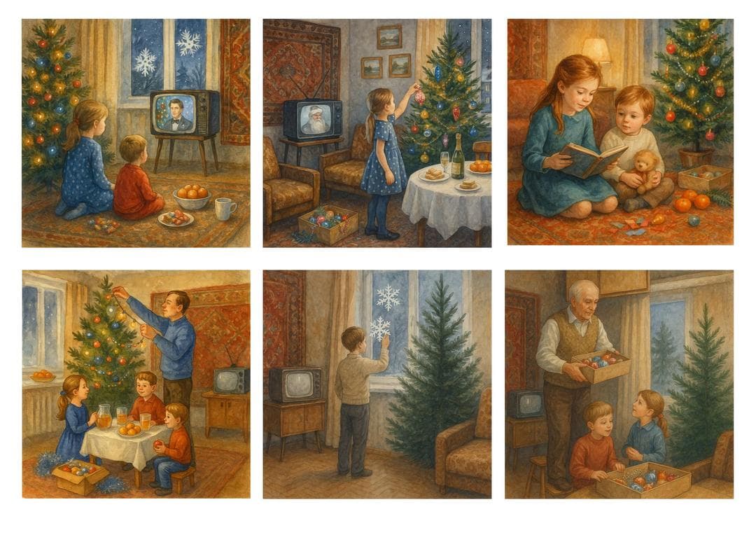 Сюжеты для подносов СССР (2 вариант)