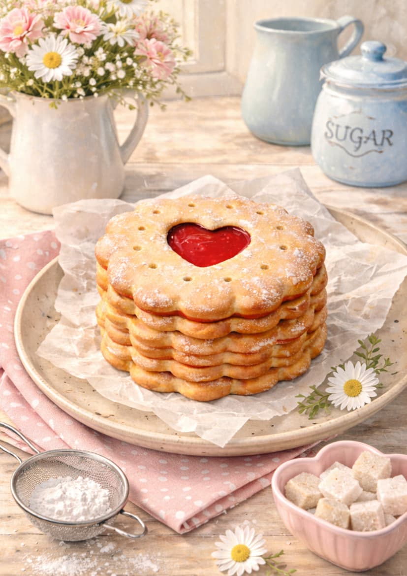 Открытка «Печенье с сердечком»