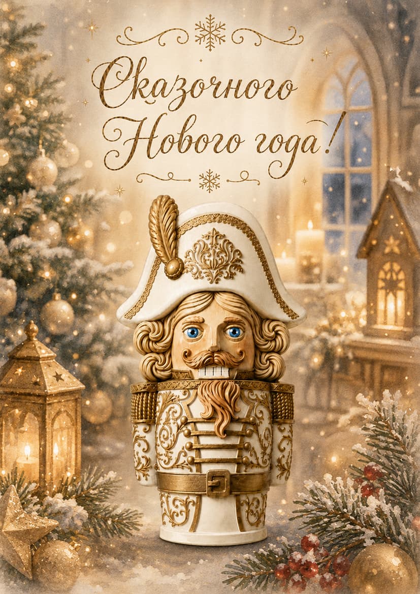 Открытка "Щелкунчик" джеластика