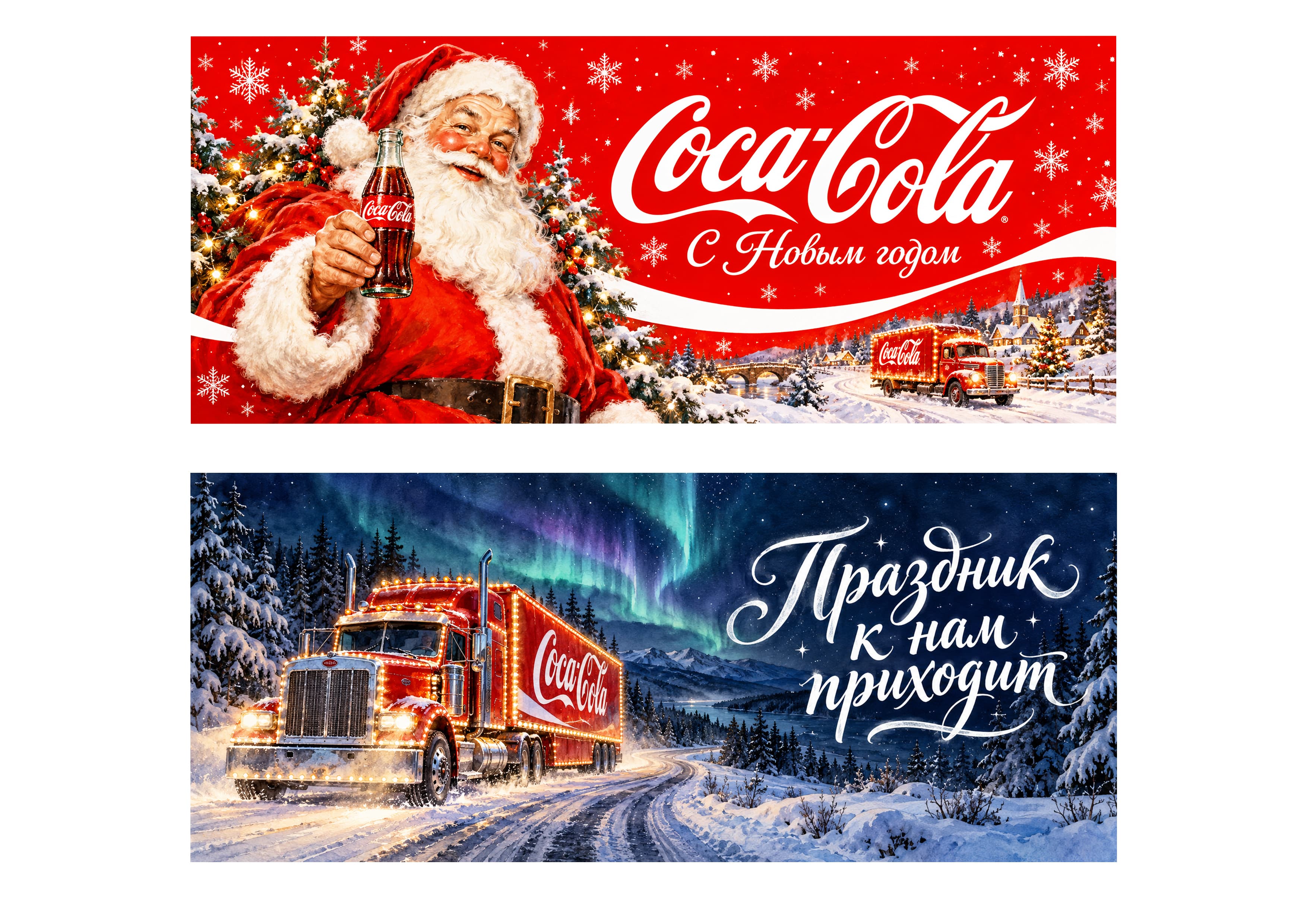 Декаль на баночку "Coca-Cola"