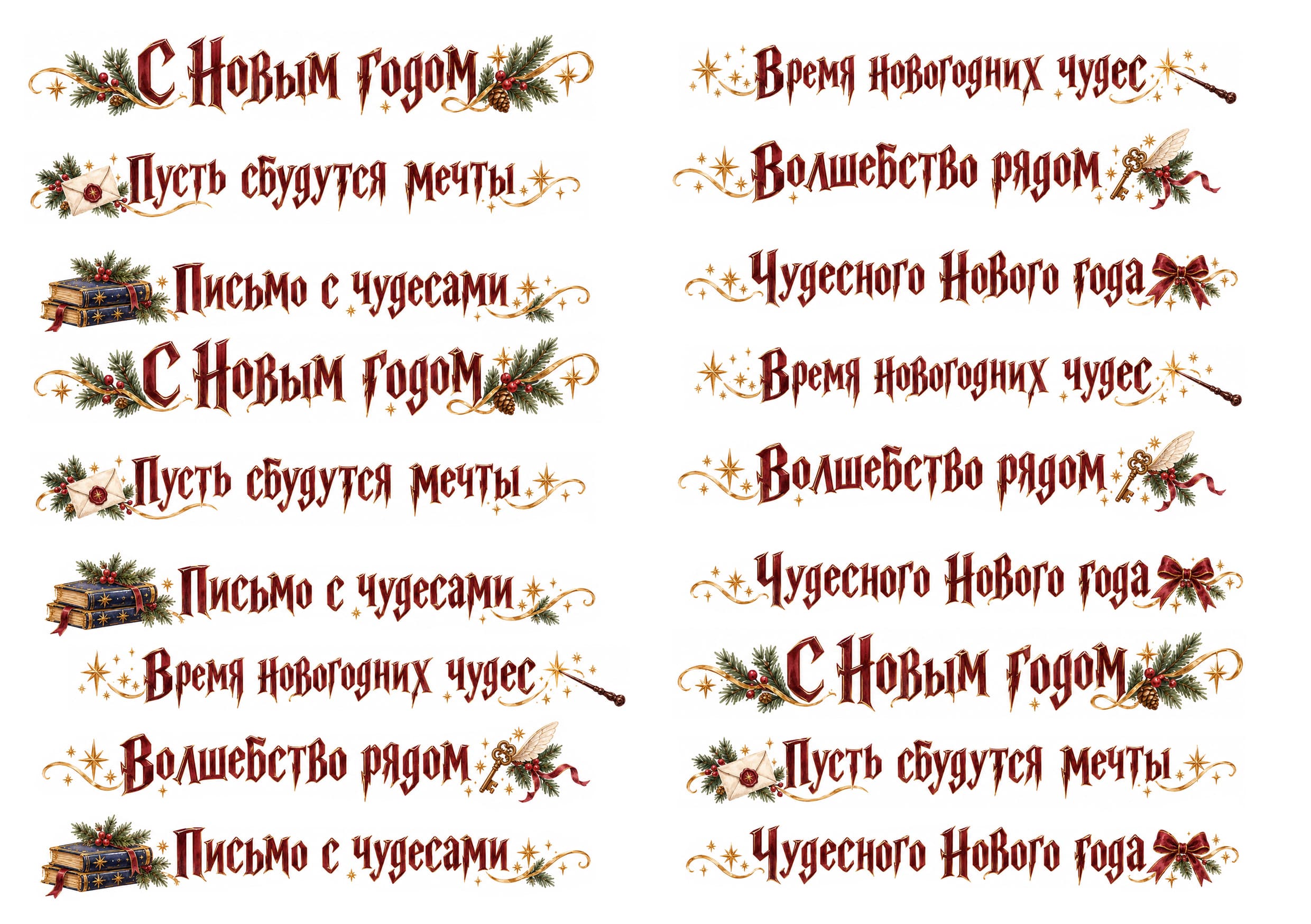 Надписи к Гарри Поттеру